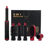LUXLOCK Professional 5-in-1 Set – Dryer, Curler & Straightener
