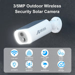 ANRAN 2K – cámara de seguridad solar WiFi 3/5MP con visión nocturna a color