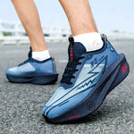 Tenis de running unisex – malla transpirable y suela gruesa