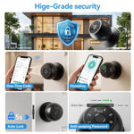 YFK 5 en 1 – pomo inteligente Tuya con huella, contraseña, tarjeta, llave y app