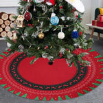 Falda navideña para árbol de 60 cm – terciopelo cristal