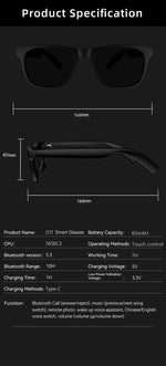 OnePlus – gafas inteligentes AI con cámara, Bluetooth y traducción