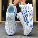 Tenis running unisex con cierre giratorio – sin cordones y suela gruesa