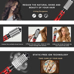3-in-1 Rotating Hair Dryer Brush – Automatic Curler & Hot Air