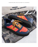 Tenis casuales tipo skate para hombre – corte bajo y suela antideslizante