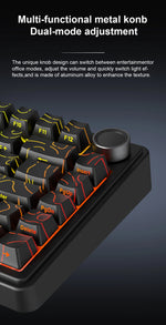 AULA F75 HE – 75% Hall Effect Tri-Mode Mechanical Keyboard, RGB, Hot-Swap & 8K
