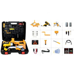 Kit 3 en 1 de gato eléctrico 12 V de 3 toneladas con llave de impacto y bomba de aire