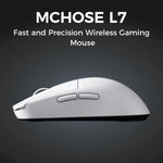 MCHOSE L7 Ultra – mouse gamer inalámbrico ultraligero 39 g PAW3395 y Dual 8K