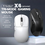 Mouse gamer inalámbrico 58 g – Bluetooth 5.4, 2.4G, USB-C, RGB y 8,000 DPI