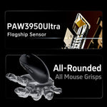 ATK Dragonfly A9 Pro Max – mouse gamer inalámbrico PAW3395, 57 g y 8K