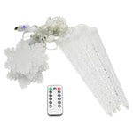 USB LED Snowflake & Icicle Curtain Lights