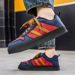 Tenis casuales tipo skate para hombre – corte bajo y suela antideslizante