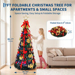 6/7 ft Pop-Up Christmas Tree – 200 LEDs & 32 Modes