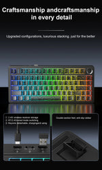 AULA F75 HE – 75% Hall Effect Tri-Mode Mechanical Keyboard, RGB, Hot-Swap & 8K