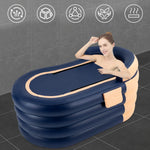 Bañera jacuzzi inflable portátil con cubierta y bomba de aire para interiores y exteriores