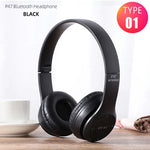P47 – audífonos Bluetooth 5.0 inalámbricos plegables para música y gaming casual