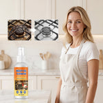 50ML Heavy-Duty Grill Degreaser Spray Fast-Acting BBQ Grill Cleaner Multi Functional Greases Remover for Burnt Food & Grease