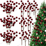 Set de 6 adornos navideños de bolas de terciopelo