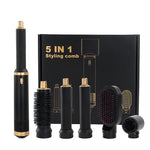 LUXLOCK Professional 5-in-1 Set – Dryer, Curler & Straightener