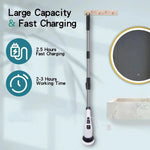 Cepillo eléctrico de limpieza 9 en 1 – baño, pisos, esquinas y vidrio