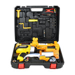 Kit 3 en 1 de gato eléctrico 12 V de 3 toneladas con llave de impacto y bomba de aire