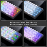 XVX M67 JadeStone – teclado mecánico inalámbrico 65% tri-modo, Gasket y RGB