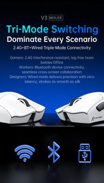 ATTACK SHARK V3 Pro – mouse gamer inalámbrico 25K DPI con base magnética