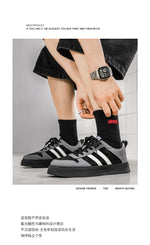 Tenis casuales tipo skate para hombre – corte bajo y suela antideslizante