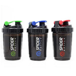Shaker deportivo 3 en 1 para proteína – 550 ml con compartimentos