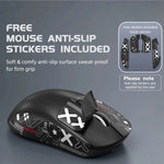 Mouse gamer inalámbrico 58 g – Bluetooth 5.4, 2.4G, USB-C, RGB y 8,000 DPI