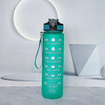 Botella deportiva 1000 ml con marcador de tiempo – colores degradados