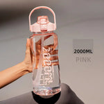 Botella deportiva de gran capacidad con pajilla – 1.5 L a 3.8 L