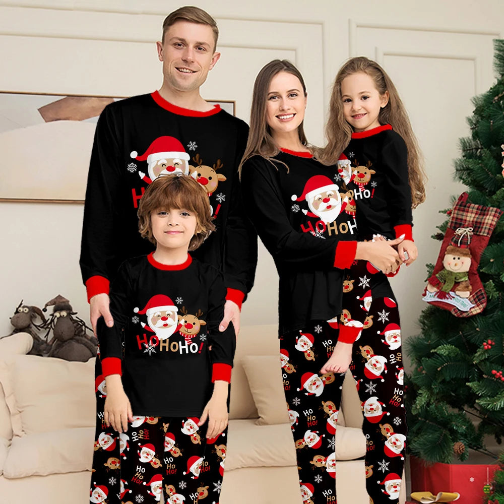 Printed Family Christmas Pajamas – Adults, Kids & Baby