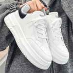 Tenis casuales transpirables para hombre – plataforma baja y cordones