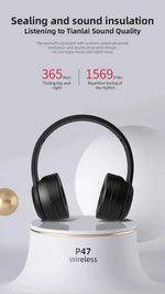 P47 – audífonos Bluetooth 5.0 inalámbricos plegables para música y gaming casual