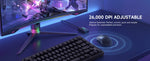 MCHOSE L7 Ultra – mouse gamer inalámbrico ultraligero 39 g PAW3395 y Dual 8K