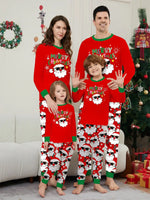 Pijamas familiares navideños con Santa – manga larga