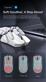 ATTACK SHARK X11 – mouse gamer inalámbrico 22K DPI con base de carga RGB