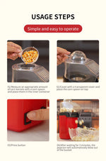Portable Automatic Hot Air Popcorn Maker – Oil-Free