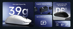 MCHOSE L7 Ultra – mouse gamer inalámbrico ultraligero 39 g PAW3395 y Dual 8K