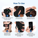 Banda facial EMS V-Line con microcorriente – masajeador recargable para cuidado facial