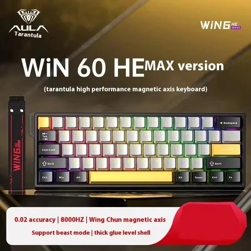 AULA WIN60/WIN68 HE – Magnetic Gaming Keyboard with Rapid Trigger, RGB & 8K