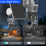 Cámara de seguridad solar 8MP 4G LTE PTZ – doble lente, PIR y audio bidireccional