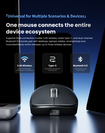 SMAILWOLF M9 – Wireless Tri-Mode PAW3311 Gaming Mouse with Magnetic Charging