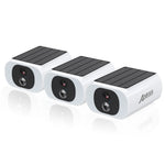 ANRAN 3MP – kit de cámaras solares WiFi para exterior con visión nocturna a color