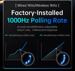ATTACK SHARK V3 Pro – mouse gamer inalámbrico 25K DPI con base magnética
