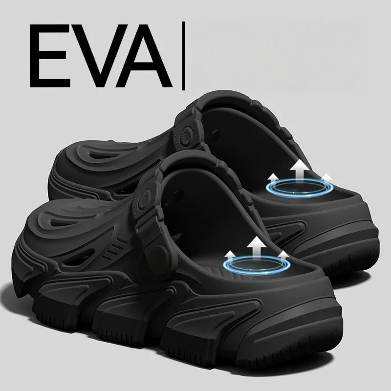 Zuecos EVA estilo mecha para hombre – suela gruesa y cómoda