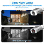 ANRAN 3MP – kit de cámaras solares WiFi para exterior con visión nocturna a color