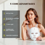 Flexible 7-Color LED Face & Neck Mask