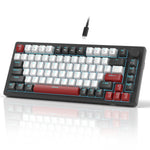MageGee 75% – teclado mecánico gamer con perilla y retroiluminación azul
